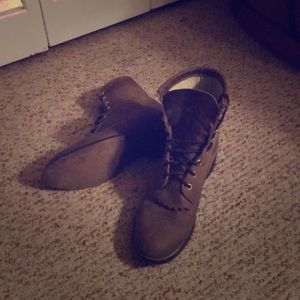 Original, Justin  brown leather lacers  frm Texas!